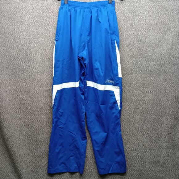 Asics Men Surge Warm Up Track Activewear Pants Blue - Picture 2 of 10